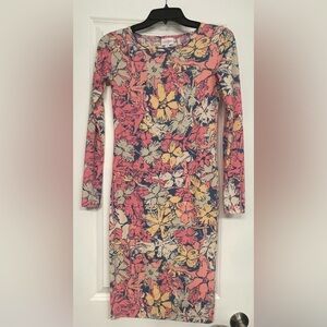 LuLaRoe Floral Long Sleeve Dress